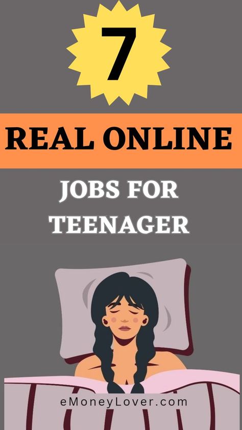 7 Real Online Jobs for Teenagers (Free and Fast Cash)
(Follow This Link) Online Jobs For Teenagers, Real Online Jobs, Ways To Earn Money Online, Odd Jobs, Jobs From Home, Work Remotely, Jobs Online, Fast Cash, Online Work From Home