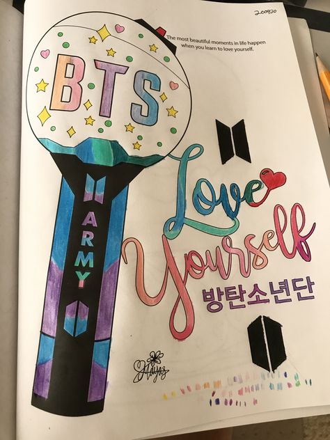 Star Coloring Pages, Diy Journal Books, Bullet Journal Diy, Buku Skrap, Diary Ideas, Bts Love Yourself, Kpop Drawings, Easy Drawings Sketches, Bullet Journal Lettering Ideas