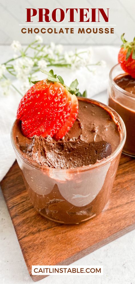 Healthy Mouse Recipes, Healthy Moose Recipes, Low Calorie Mousse, Protein Mousse Recipes, Low Calorie Chocolate Mousse, High Protein Chocolate Mousse, Protein Chocolate Mousse, Moose Recipes, Protein Mousse