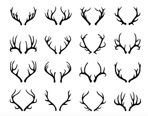 Antler Tattoos, Antler Tattoo, Stag Tattoo, Hunting Tattoos, Antler Design, Stag Antlers, Deer Tattoo, Deer Skulls, Lodge Decor