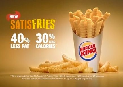 RATIONAL APPEAL (ADVERTISING) – The Visual Communication Guy Burger King Fries, Fat Burger, Healthy Potatoes, Restaurant Deals, Fast Food Items, Free In French, Food Ads, Burger King, French Fries