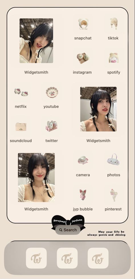 #momo #twice #homescreen Twice Homescreen, Phone Decoration, Iphone Homescreen, Momo Twice, Homescreen Layout, Iphone Design, Phone Themes, Ios, Layout