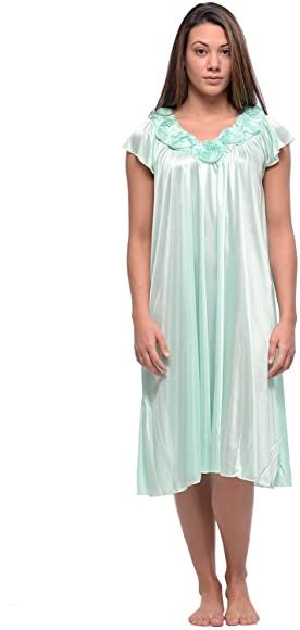 Satin Nightgown, Women's Nightgowns, Nightgowns For Women, House Dress, Nightgowns, Polyester Satin, Womens Clothing Stores, African Fashion Dresses, Caps For Women