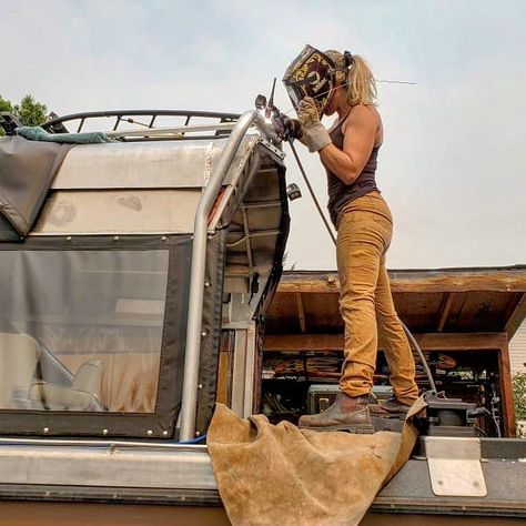 Women In Trades, Work Vision Board, Wrap Choker Necklace, Having Friends, Trade School, Shop Class, Welding And Fabrication, Local Girls, Teen Girls