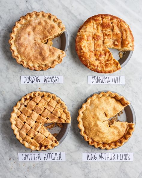 We tested four popular apple pie recipes from Gordon Ramsay, Grandma Ople, Smitten Kitchen, and King Arthur Flour to find the best one. Here's how it went! Grandma Ople, Best Apple Pie Recipe, The Best Apple Pie, Perfect Apple Pie, Bake Mac And Cheese, Best Apple Pie, Best Thanksgiving Recipes, Classic Apple Pie, Best Pumpkin Pie