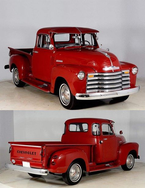 Chopped Cars, Old Red Truck, Red Pickup Truck, Truck Storage, Vintage Pickup Trucks, Pick Up Truck, Old Pickup, Chevy Pickup Trucks, Jeep Pickup