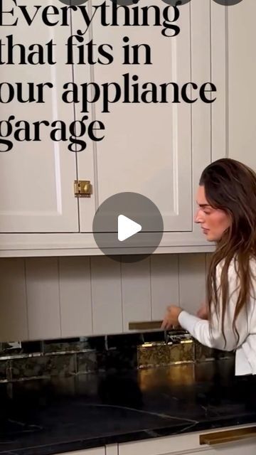 Appliance Garage Behind Backsplash, Counter Appliance Garage, Hidden Appliances Kitchen, Recessed Appliance Garage, Kitchen Countertop Lighting, Appliance Garage Roll Up Door, Modern Kitchen Appliance Garage, Kitchen Appliance Storage Ideas For Small Spaces, Hidden Appliance Garage