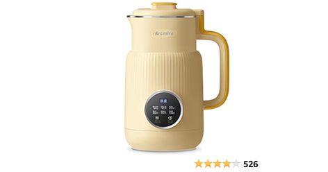 Amazon.com: Arcmira Automatic Nut Milk Maker, 20 oz Homemade Almond, Oat, Soy, Plant-Based Milk and Dairy Free Beverages, Almond Milk Maker with Delay Start/Keep Warm/Boil Water, Soy Milk Maker with Nut Milk Bag (Yellow): Home & Kitchen Nut Milk Maker, Juicing With A Blender, Nut Milk Bag, Electric Juicer, Bagged Milk, Vegan Milk, Dairy Drinks, Cashew Milk, Blender Recipes