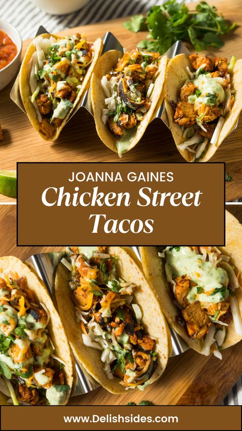 Joanna Gaines Chicken Street Tacos Joanna Gaines Street Corn, Joanna Gaines Taco Seasoning, Simple Street Tacos, Magnolia Table Dinner Recipes, Joanna Gaines Street Tacos, Joanna Gaines Cookbook, Magnolia Dinner Recipes, Magnolia Recipes Joanna Gaines Dinner, Magnolia Joanna Gaines Recipes