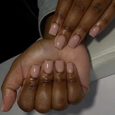 Natural Nails Manicure, Overlay Nails, Engagement Nails, Acrylic Nails Nude, Brown Acrylic Nails, Natural Acrylic Nails, Acrylic Overlay, Simple Acrylic, Nude Nail Designs