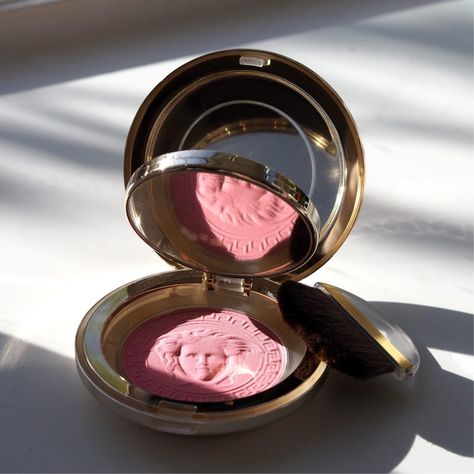 Versace Compact Blush 1998 | British Beauty Blogger Versace Products, Vintage Makeup Products, Jennie Makeup, Royal Makeup, Versace Makeup, Valentino Beauty, Press Kits, Bb Cream Foundation, Makeup Spray