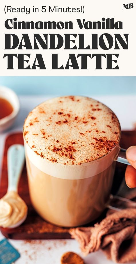 Dandelion Tea Recipe, Roasted Dandelion Root Tea, Dandelion Coffee, Roasted Dandelion Root, Dandelion Root Tea, Tea Lattes, Glowing Skin Secrets, Tea Latte Recipe, Dandelion Tea