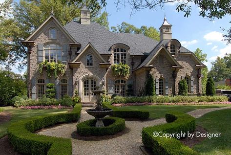 French Country House Plan With 5000 Square Feet - Family Home Plans Blog European Cottage Exterior, Grand Room, Luxury Plan, European Cottage, French Country House Plans, Casa Country, Cottage Exterior, Summer Cookouts, Large House