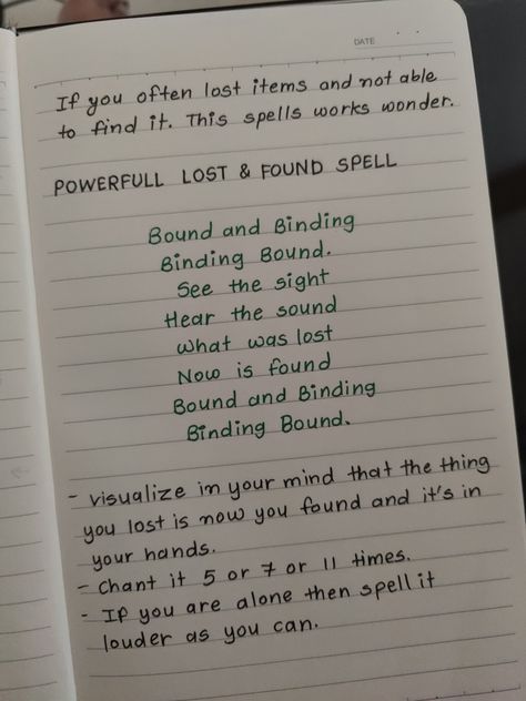 If you often lost items and not able to find it. Give it try. This spell works wonders. Join us on telegram https://t.me/divinemagick1111 Find Lost Things Spell, A Spell To Find Lost Objects, Spell For Lost Things, Spell For Understanding, Lost Items Spell, How To Find Something You Lost Spell, How To Find Things You Lost, Spell Words Magic, See The Unseen Spell