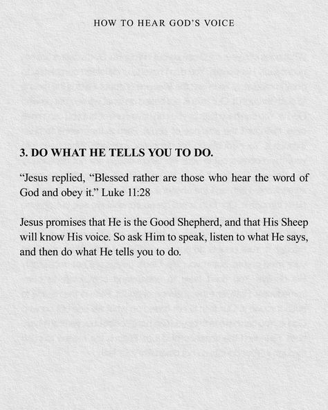 How to Hear God’s Voice: Hear Gods Voice, Hearing God's Voice, Craig Groeschel, God's Voice, Luke 11, Hearing Gods Voice, Christian Stuff, Proverbs 3, The Good Shepherd