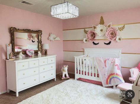 45 Sweetest Baby Girl Nursery Themes (2022) - Milwaukee with Kids Nursery Themes 2023, Unicorn Nursery Theme, Unicorn Baby Room, Unique Nursery Themes, Unicorn Nursery Ideas, Girls Room Unicorn, Unicorn Accessories, Unicorn Bedroom