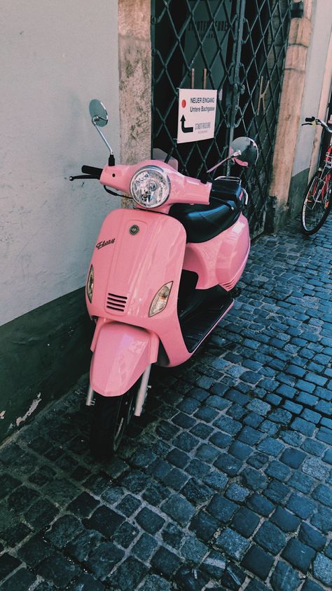 Cute Moped, Moped Girl, Pink Moped, Puch Moped, Pink Vespa, Pink Scooter, Moped Bike, Bike Restoration, Regensburg Germany