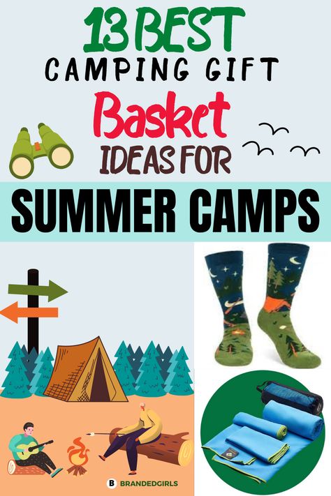 13 Best Camping Gift Basket Ideas For Summer Camps in 2021 Camping Raffle Basket Ideas, Camping Easter Basket, Lake Gift Basket, Camping Gift Basket Ideas, Camping Gift Basket, Appreciation Themes, Camping Basket, Camping Gift Baskets, Fundraiser Baskets