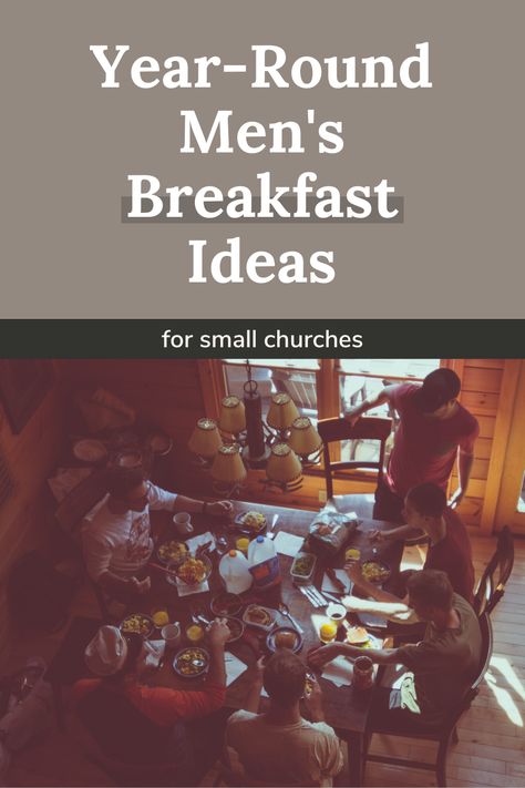 Manly Breakfast Ideas, Men’s Breakfast Ideas, Mens Breakfast Fellowship, Mens Devotional, Church Fellowship Ideas, Church Group Activities, Mens Conference, Men's Ministry, Fellowship Ideas