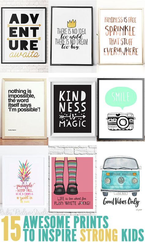 15 motivational quote prints, perfect for inspiring the tweens and teens. Motivational Quotes For Kids, Printables For Kids, Education Motivation, Education Quotes For Teachers, Quotes For Students, Printable Quotes, Quotes For Kids, Wall Art Quotes, Quote Prints