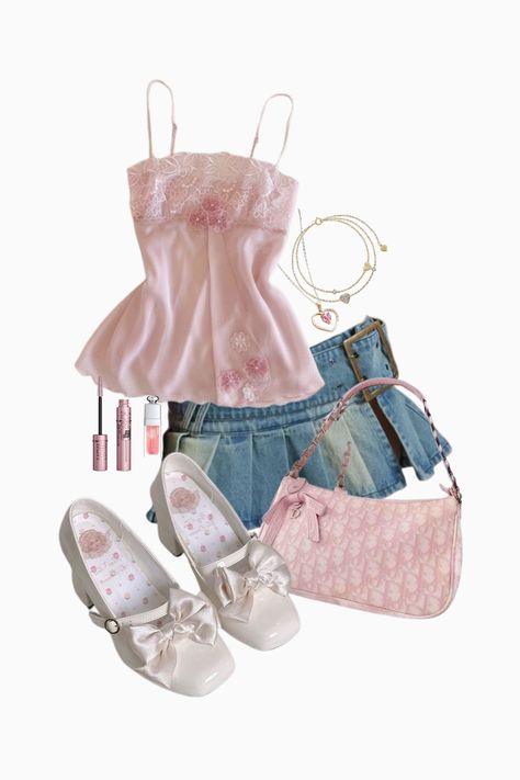 outfit inspo, outfit ideas, school outfit, fall, spring 2024, spring outfit, spring, winter, winter outfit, 2024, invierno outfit, saltburn aesthetic, saltburn, hyper feminine, hyper feminine aesthetic, invierno, aesthetic, y2k, vintage, uggs, clean girl, pink, sneakers, gold pink heart necklace, gold, bow, jean skirt, skirt, cute fresita, fresita aesthetic, fresita, adidas, nike, reebook, makeup, baggy jeans, oversized, women fashion, fashion, outfit, new year, valentines, valentines day outfit Valentines Outfits Pink, Vintage Uggs, Saltburn Aesthetic, Hyper Feminine Aesthetic, Hyper Feminine Outfits, Invierno Aesthetic, Outfit New Year, Feminine Outfit Ideas, Feminine Fits