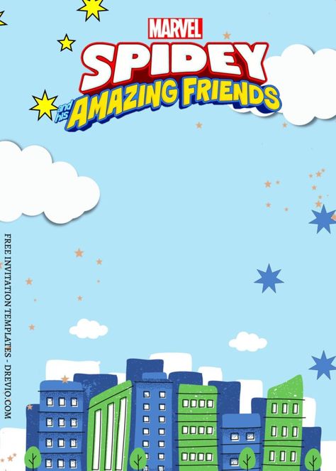 9+ Mighty Spidey And His Amazing Friends Canva Birthday Invitation Templates | Download Hundreds FREE PRINTABLE Birthday Invitation Templates Spidey Wallpapers, Spiderman Birthday Party Decorations, Spiderman Invitation, Friends Collage, Spiderman Wallpaper, Spidey And His Amazing Friends, Baby Spiderman, Spiderman Theme, Spiderman Birthday Party