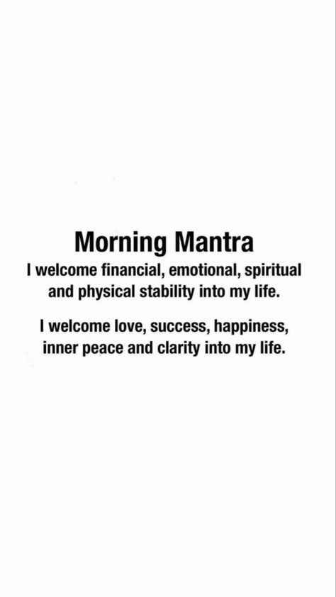 Morning Mantra, Healing Affirmations, Health Tools, Vision Board Affirmations, Affirmations For Happiness, Inner Self, Manifest Your Dreams, Daily Positive Affirmations, Dreams Into Reality