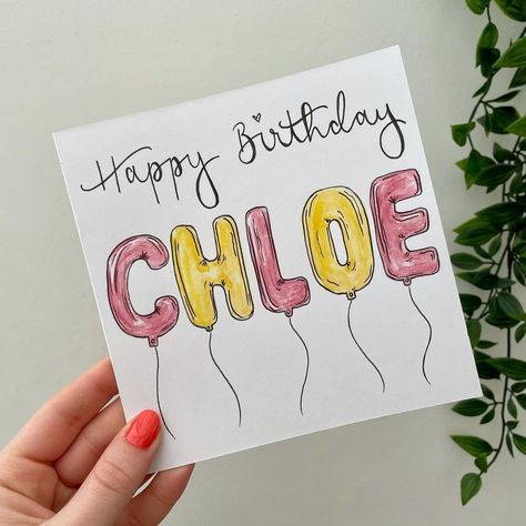 Cool Happy Birthday Cards, Cute Happy Birthday Card Ideas, Cute Best Friend Birthday Card Ideas, Bestfriend Birthday Card Ideas, How To Paint Letters, Birthdays Card Ideas, Birthday Gift Cards Ideas, Birthday Card Ideas Best Friend, Cute Birthday Cards Ideas