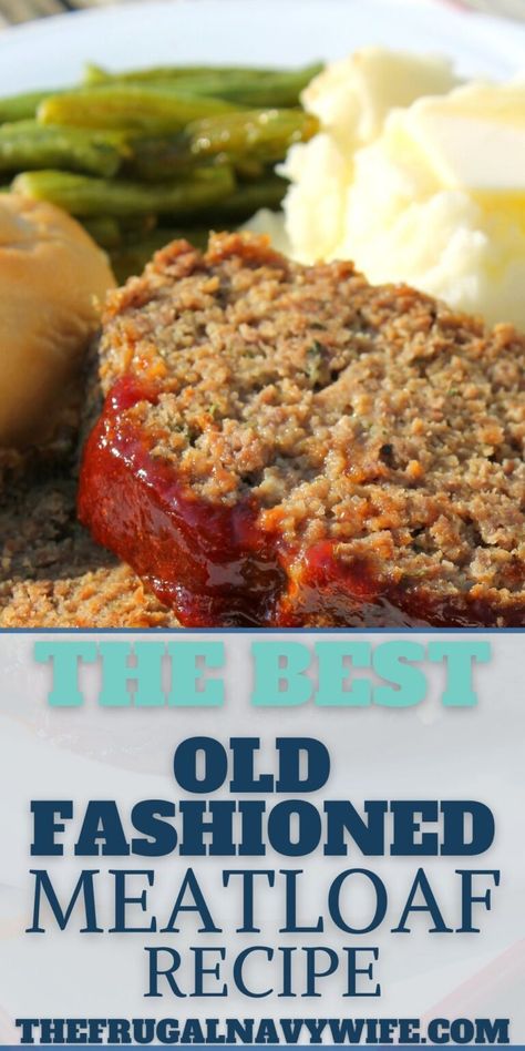 Old Fashioned Meatloaf, Beef Meatloaf Recipes, Meatloaf Recipes Pioneer Woman, Homemade Meatloaf, Classic Meatloaf Recipe, Tried And True Recipes, Good Meatloaf Recipe, Classic Meatloaf, Recipe Beef