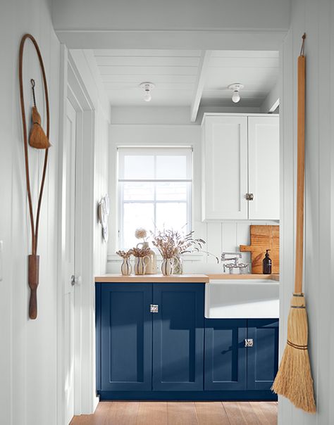 Distant Grey Benjamin Moore, Benjamin Moore Navy Blue Paint Colors, Benjamin Moore Blue Kitchen Cabinets, Benjamin Moore Blue Cabinets, Benjamin Moore Blues For Cabinets, Benjamin Moore Marine Blue, Distant Gray Benjamin Moore, Kensington Blue Benjamin Moore Cabinets, Gentlemans Gray Benjamin Moore