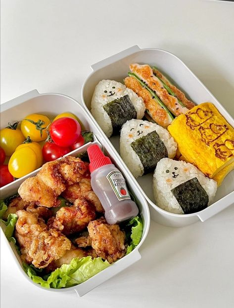 Different Types Of Food, Makanan Rendah Kalori, Japanese Food Bento, Healthy Food Menu, Bento Recipes, Healthy Food Dishes, Makanan Diet, Healthy Food Motivation, Lunch Recipes Healthy