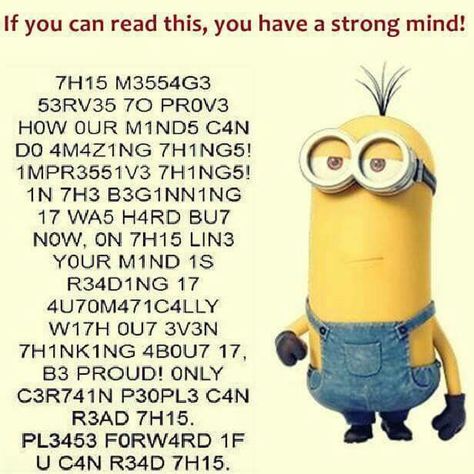 Jenaka Kelakar, Mind Reading Tricks, Funny Minion Pictures, Funny Minion Memes, Minion Pictures, Minion Jokes, Funny Mind Tricks, A Minion, Funny Texts Jokes