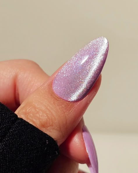 the weather has been getting a bit more chilly near Toronto, how about for where you are? ✨️💜 swipe to see the cateye in motion 👉 Ft. @leminimacaron Lilac Blossom* use code TSIBS15 to save! 🫶 @amazonca Mannfi gel polish crystal cat's eye 003 *PR • Gifted Product • No Obligation to Post • affiliate* #cateye #magneticnails #gelpolish #pressonnails #hypnotizing_arts #satisfying #lilacnails #purpleaesthetic Lilac light purple cateye velvet magnetic gel nail polish, simple easy very demure nail... Cateye Magnet Nails, Magnetic Purple Nails, Cat Eye Lilac Nails, Lilac Cat Eye Nails, Lavender Cat Eye Nails, Purple Velvet Nails, Cat Eye Nails Purple, Purple Cat Eye Nails, Cateyes Nails