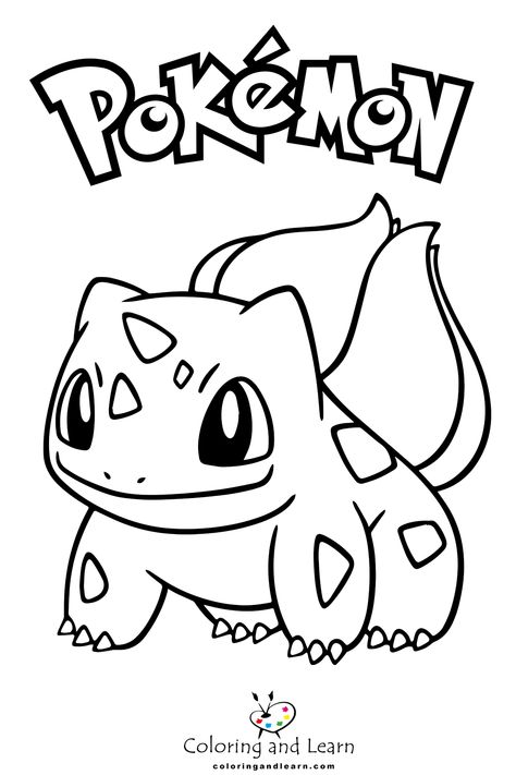 Best printable Bulbasaur Coloring Pages  - Bulbasaur coloring pages feature pictures of this adorable grass-type Pokémon beloved by Pokémon fans. They offer a fun and creative activity for chil... - drawing Charmander Coloring Page, Pokémon Coloring Sheets, Bulbasaur Coloring Page, Pokemon Coloring Pages Free Printable, Pokemon Colouring Pages, Doodle Pokemon, Aesthetic Coloring Pages Free Printable, Cute Bulbasaur, Pokemon Colouring