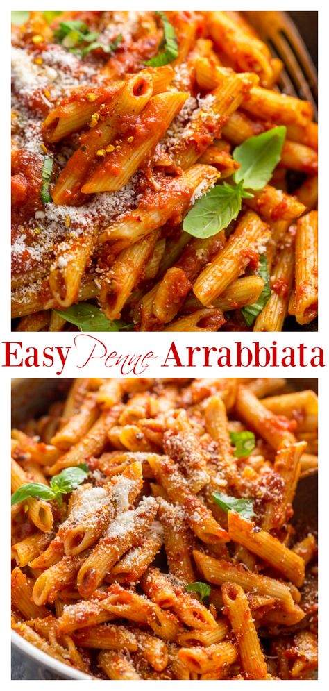 Penne Arrabiata, Pasta Arrabiata, Penne Noodles, Noodles Spicy, Penne Recipes, Penne Pasta Recipes, Italian Pasta Recipes, Spicy Tomato Sauce, Simply Irresistible