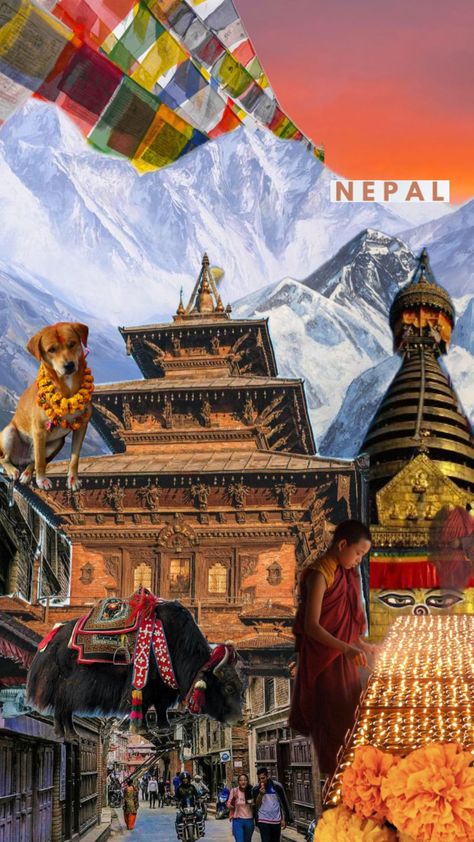 📍Kathmandu, Nepal 🇳🇵#nepal #kathmandu #everest #momos #southasia #momos #mountains #city #hindu #beauty #monkey #kukur #travel Nepal Aesthetic, Calming Backgrounds, Tibet Travel, Nepal Kathmandu, Creative School Project Ideas, Desi Love, Nepal Travel, Instagram Graphic, Kathmandu Nepal