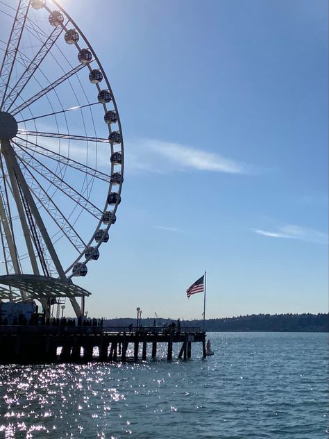 #summer #aesthetic #vibes #washington #seattle Summer In Washington State, Seattle Aesthetic Summer, Seattle Summer Aesthetic, Seattle Washington Aesthetic, Washington Aesthetic, Seattle Aesthetic, Pnw Summer, Washington Summer, Summer Aesthetic Vibes