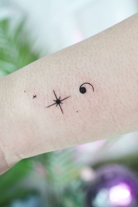 30+ Popular Semicolon Tattoo Ideas Semicolon Tattoo Planet, Tattoo Idea For Brother And Sister, Semi Collen Tattoo Ideas, Small Semi Colon Wrist Tattoo, Semicolon Tattoo Design, Bird Semicolon Tattoo, Tattoo Designs With Semicolon, Cross Semicolon Tattoo, Star Semicolon