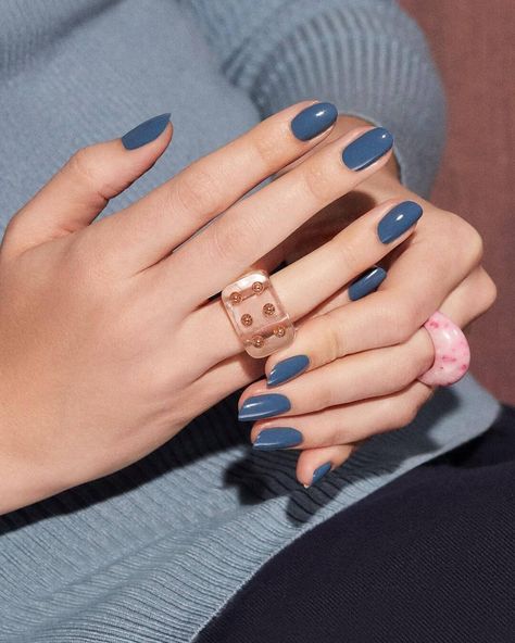 Explore The Top Trending Nail Polish Colors of 2023 - Essie Essie To Me From Me, Trending Nail Polish Colors, Nail Colors For Pale Skin, Blue Nail Color, Fall Nail Polish, Fun Nail Colors, Toe Nail Color, September Nails, Nail Color Trends