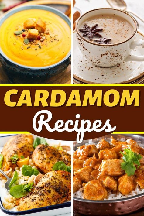 These cardamom recipes add so much flavor and fragrance to your meals! From soup to entrees to desserts, cardamom will be your new favorite seasoning. Cardamom Recipes, Cardomom Recipes, Maamoul Recipe, Cardamon Recipes, Citrus Fruit Salad, Mix Vegetable Recipe, Cardamom Recipe, Pork Curry, Cardamom Buns