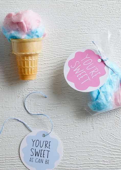 Cotton Candy Party Favor Diy Party Favors For Kids, Diy Kids Party Favors, Watermelon Party Favors, Cotton Candy Cone, Cotton Candy Party, Awesome Party Favors, Diy Kids Party, Handmade Party Favors, Simple Birthday Party