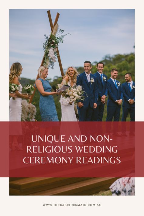 Readings At Wedding Ceremony, Wedding Formation Ceremony, Untraditional Wedding Venues, Unique Wedding Ceremony Readings, Justice Of The Peace Wedding Ceremony, Bible Passages For Wedding Ceremony, Wedding Ceremony Blessings, Atheist Wedding Ceremony, Non Traditional Wedding Ceremony Readings