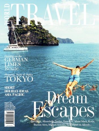 #MagLoveTop10: Best travel magazine covers of 2016 — #3. World Travel, January/February 2016. Travel Magazine Cover, Travel Magazine Design, Travel Magazine Layout, Magazine Cover Page, Magazine Cover Ideas, Magazine Design Cover, Yacht Week, 잡지 레이아웃, Japanese Travel