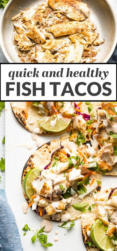 Easy Healthy Fish Tacos, Fresh Fish Taco Recipes, Heart Healthy Fish Tacos, Low Cal Fish Tacos, Fish Tacos For Diabetics, Chili Lime Fish Tacos, Mediterranean Fish Tacos, Fish Tacos With Flounder, Haddock Tacos Healthy