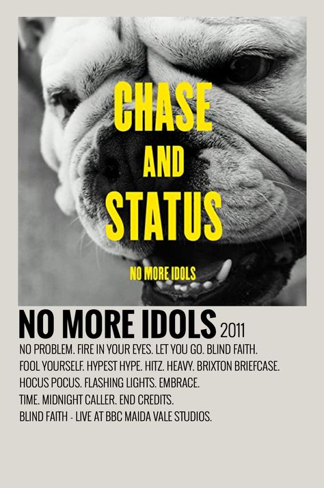 Chase And Status Poster, Chase And Status, Polaroid Album, Minimalist Music, Album Posters, Blind Faith, Uni Room, Music Poster Design, Movie Poster Wall