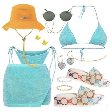 Cute Outfits Ideas, Vacation Outfits Women, Cute Vacation Outfits, Vacay Outfits, Swimsuits Outfits, Beach Wear Outfits, Looks Party, Cruise Outfits, Looks Street Style