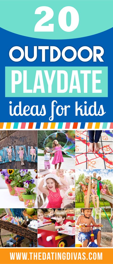 The BEST Fun, Outdoor Playdate Ideas for Kids all in one place! Mommy And Me Playdate Ideas, Play Date Craft Ideas, Indoor Play Date Ideas, Play Date Ideas For Girls Activities, Girls Play Date Ideas, Preschool Events Ideas, Kids Entertainment Ideas, Play Date Snacks, Play Date Activities