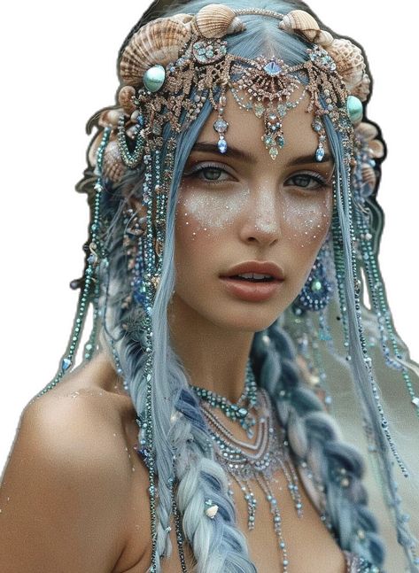 Water Fairy Costume, Sea Witch Costume, Mermaid Hairstyle, Mermaid Hairstyles, 3d Edit, Siren Costume, Hairstyle Drawing, Whimsical Hair, Mermaid Halloween Costumes