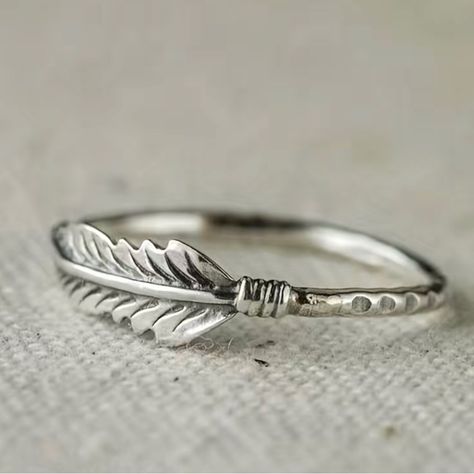 Vintage Feather Silver Tone Boho Style Ring Size 7 New I Have This Ring In Size 7 Still Available. Great Gift, Comes In Small Red Ring Box Feather Ring Silver, Catching Fireflies, Pear Shaped Diamond Ring, Yellow Jackets, Feather Ring, Silly Goose, Feather Jewelry, Silver Feather, Ring Stacking