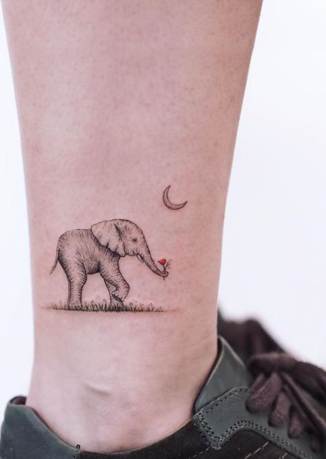 3 Elephant Tattoo, Tattoo Flamingo, Little Elephant Tattoos, Flamingo Tattoos, Simple Elephant Tattoo, Tiny Elephant Tattoo, Giraffe Tattoo, Cute Elephant Tattoo, Cute Animal Tattoos